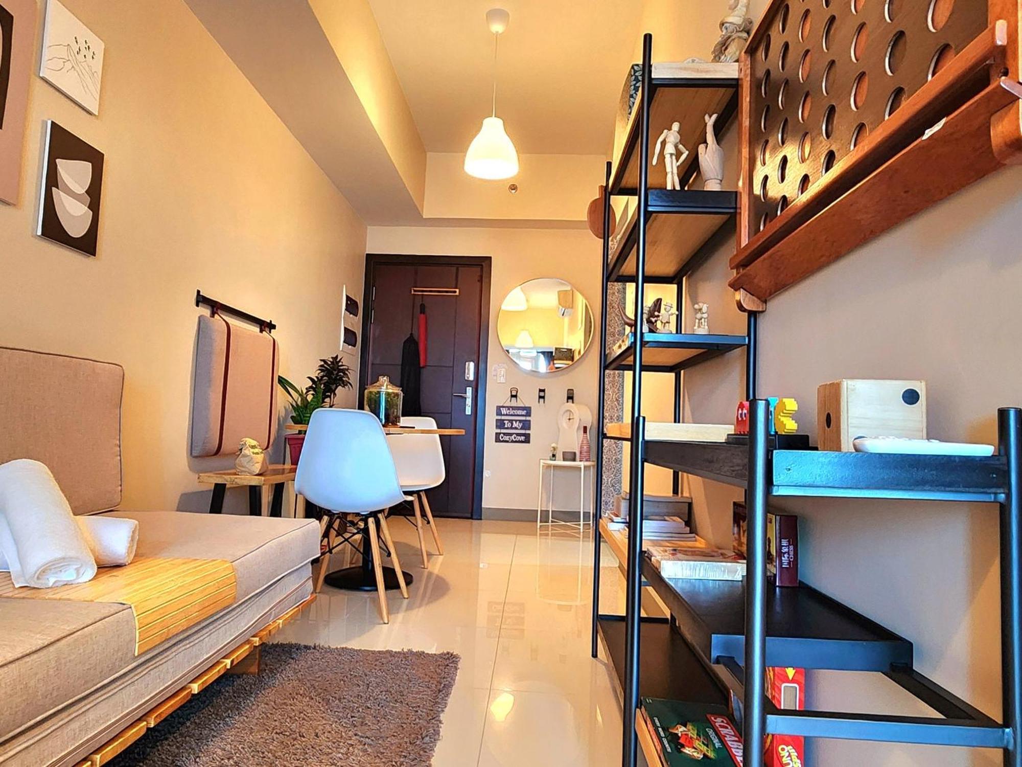 Spacious 7U Homey Unit Steps Away From Uptown Mall And Mitsukoshi Mall Free Parking With Washer มะนิลา ภายนอก รูปภาพ